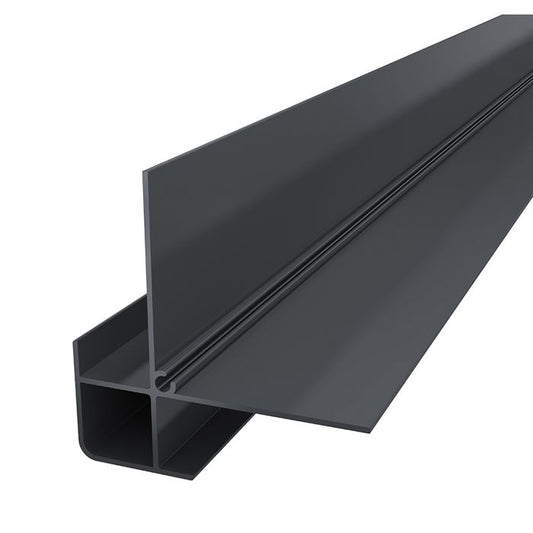 Anthracite Grey Horizontal Coastline Cladding 90° External Corner - Length 5m
