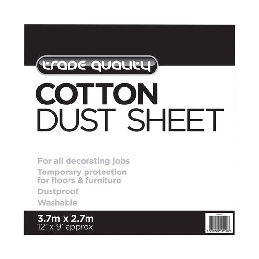 Cotton Twill Dust Sheet - Length 3.65m