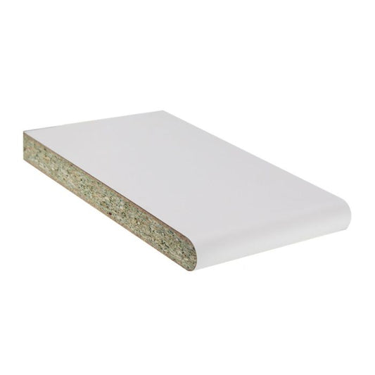 White 23mm Thick Laminated Window Board - Length 5m x Width 180mm