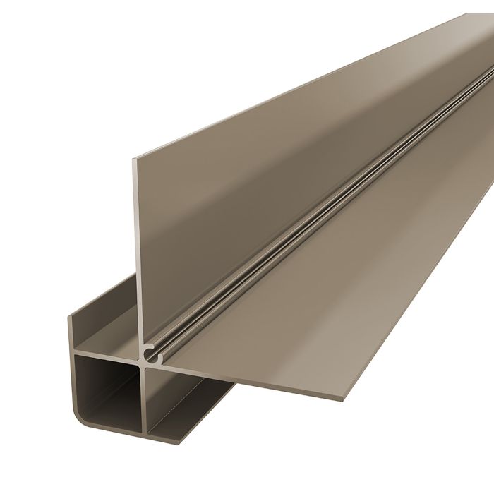 Taupe Horizontal Coastline Cladding 90° External Corner - Length 5m