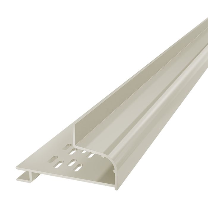Oyster White Horizontal Coastline Cladding Window Head Trim - Length 5m