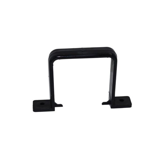 Black Square Guttering Flush Downpipe Clip - 114mm