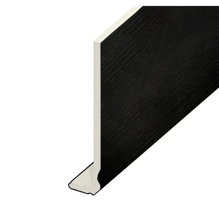 UPVC Fascia Capping Board – Black Ash, 5m x 225mm (Ogee)