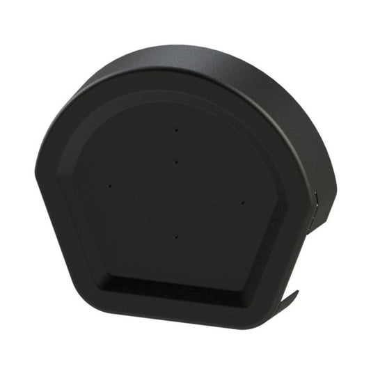 Black Euroverge Universal Dry Verge Half Round Ridge Cap - Length 245mm x Width 270mm