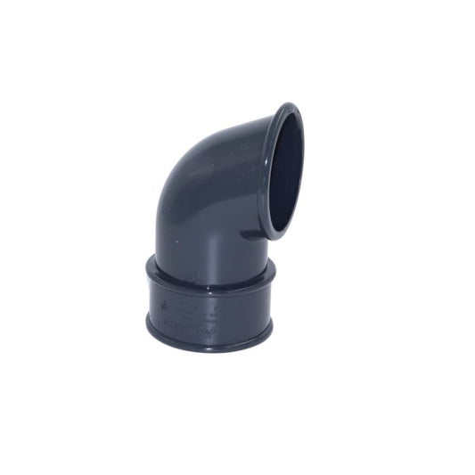 Anthracite Grey Round Guttering Downpipe Shoe - 112mm