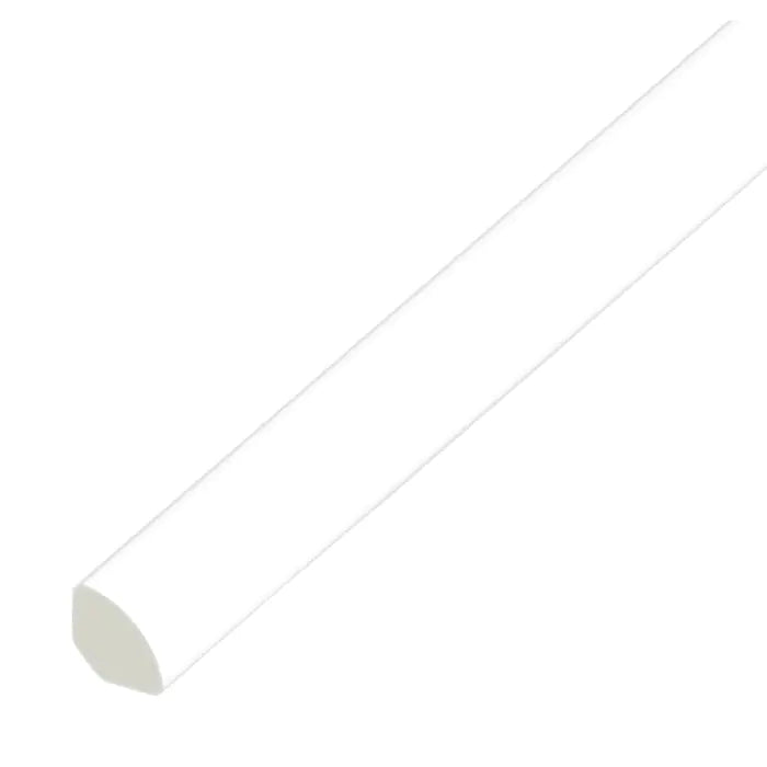 UPVC Quadrant Trim - White, 5m x 13mm
