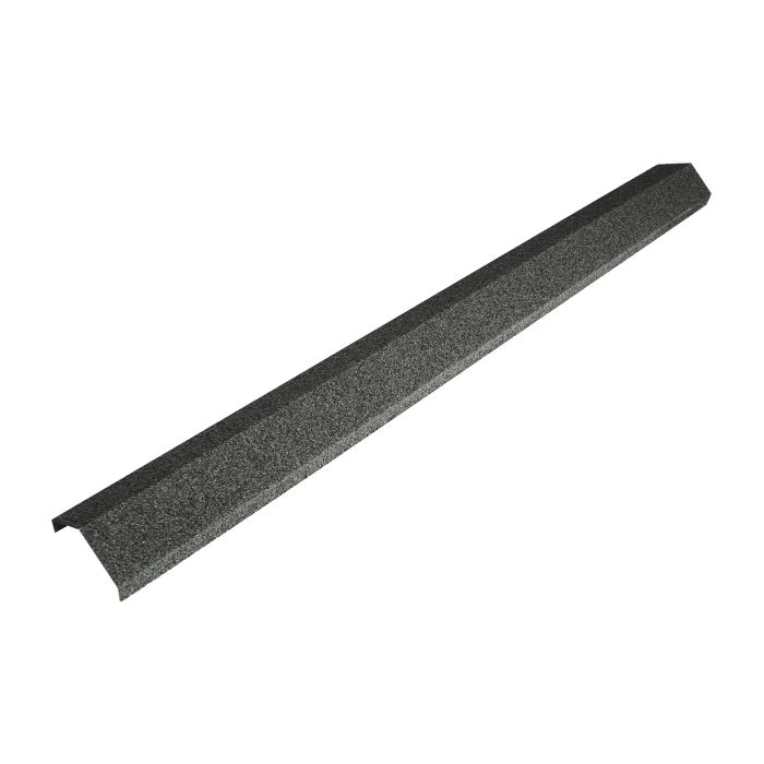 Metrotile Roof Charcoal Delta Ridge Cap - Length 1.365m x Width 25mm
