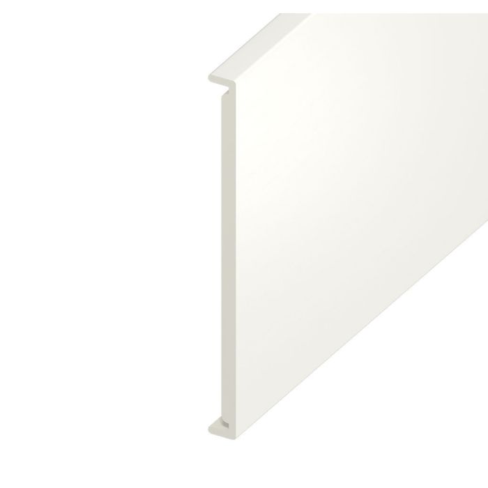 White Ash Woodgrain Double Edged Fascia Board - Length 5m x Width 450mm
