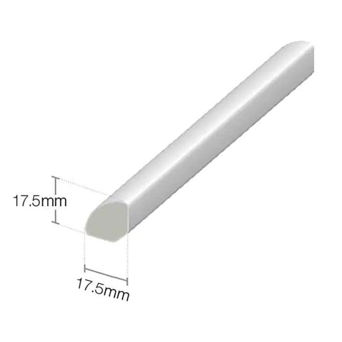 UPVC Quadrant Trim - Chartwell Green, 5m x 17mm