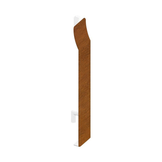 Golden Oak Woodgrain Shiplap Cladding Butt Joint - Width 150mm