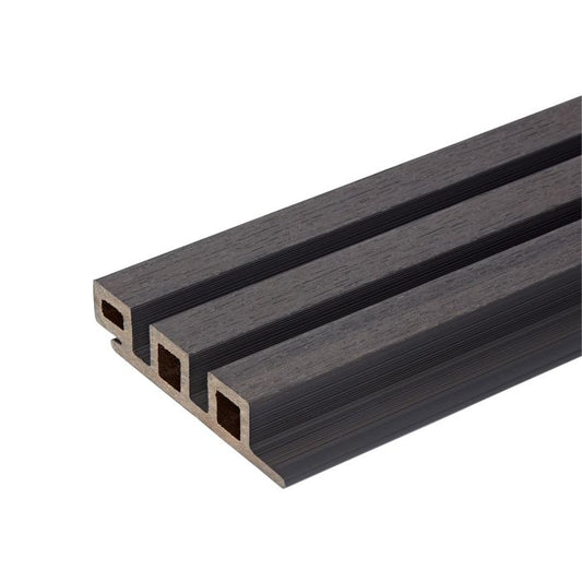 Argent Forma Slatted Composite Cladding Board - Length 3.6m x Width 120mm