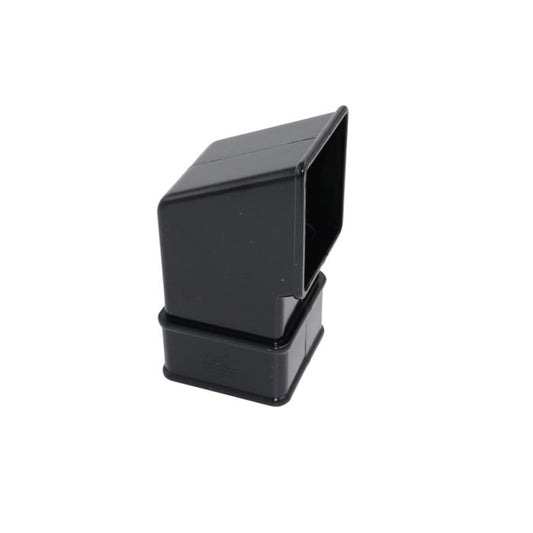 Black Square Guttering Shoe - 114mm