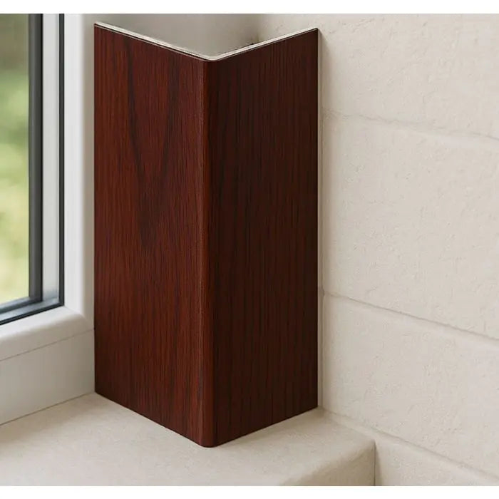 UPVC Adjustable Angle Trim - Rosewood, 5m x 25mm x 25mm