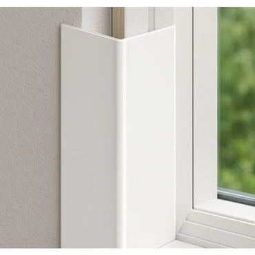 White Smooth Adjustable Angle Trim - 50mm x 50mm x Length 5m