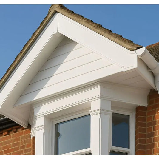 UPVC Fascia Capping Board – White, 5m x 200mm (Ogee)