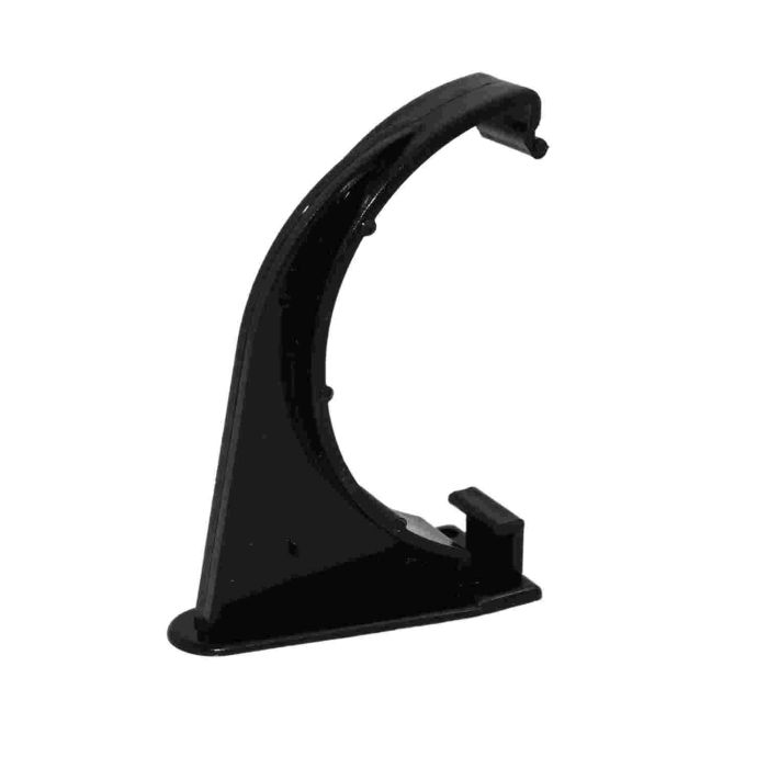 Black Half Round Guttering Fascia Bracket - 112mm