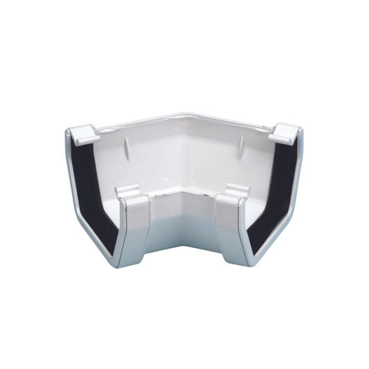 White Square Guttering 135° Angle - 114mm