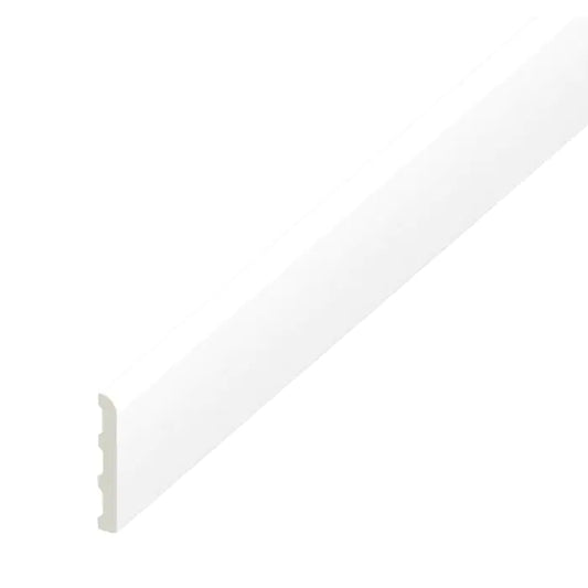 UPVC Multi-Purpose Trim - White, 5m x 60mm (Castellated)