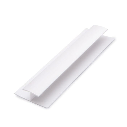 Guardian White PVC Decor Cladding 8mm H Joining Trim - 2.7m