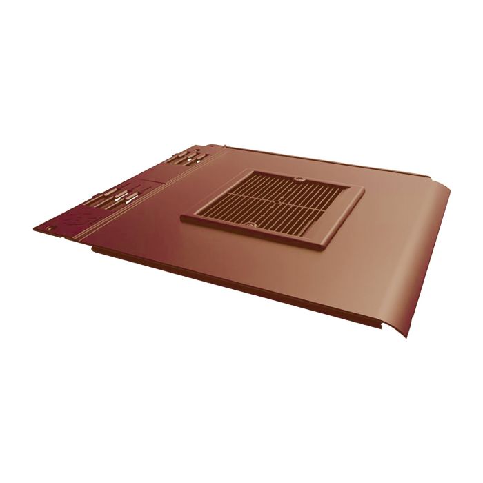 Terracotta Envirotile Plastic Tile Cowl Vent - Length 365mm x Width 325mm