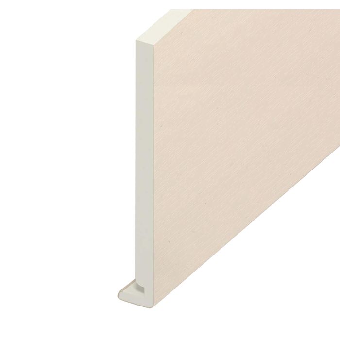 Eurocell Cream Woodgrain Fascia Board - L 5m x W 150mm