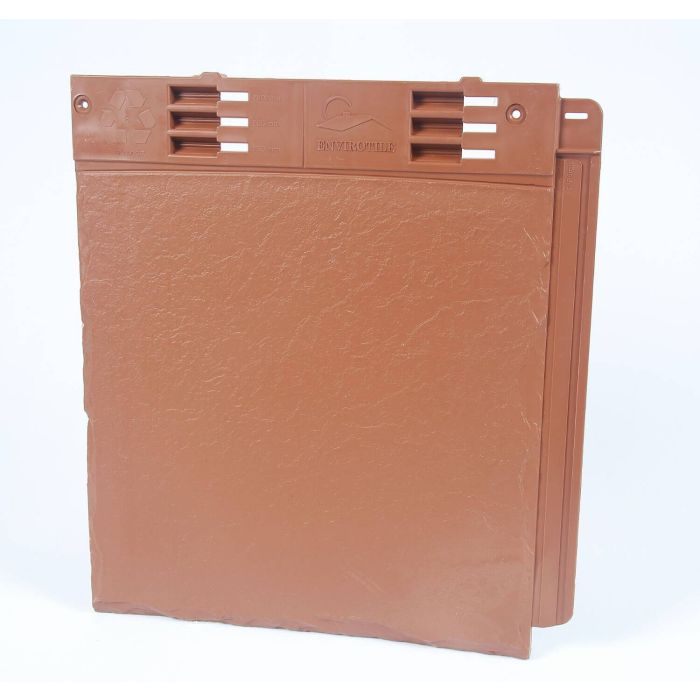 Terracotta Envirotile Plastic Lightweight Roof Slate Tile - Length 365mm x Width 325mm