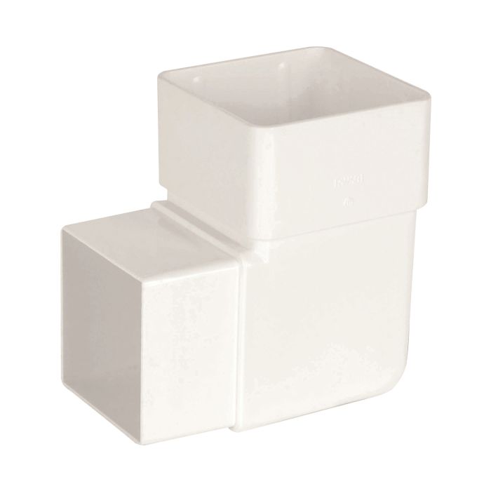 White Square Guttering 92.5° Offset Bend - 114mm