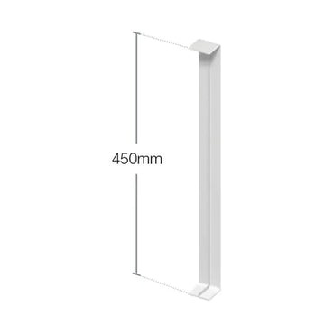 Fascia and Capping Board Double Ended Joining Trim - Moondust Grey, 450mm
