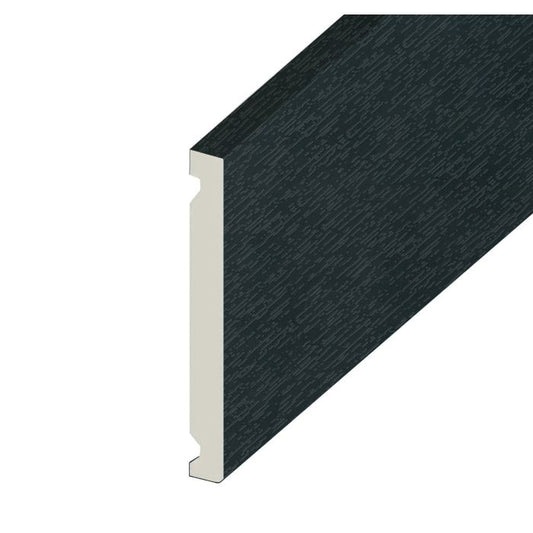 Anthracite Grey Double Ended Flat Fascia Board - Length 5m x Width 400mm