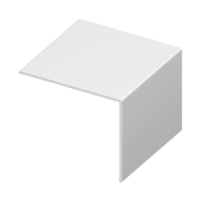UPVC Rigid Angle Trim - White, 5m x 100mm x 80mm