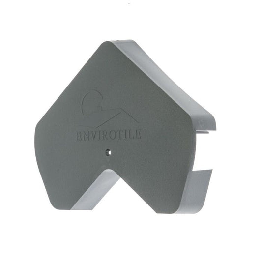 Slate Grey Envirotile Plastic Lightweight Standard Gable End Cap - Length 170mm x Width 300mm