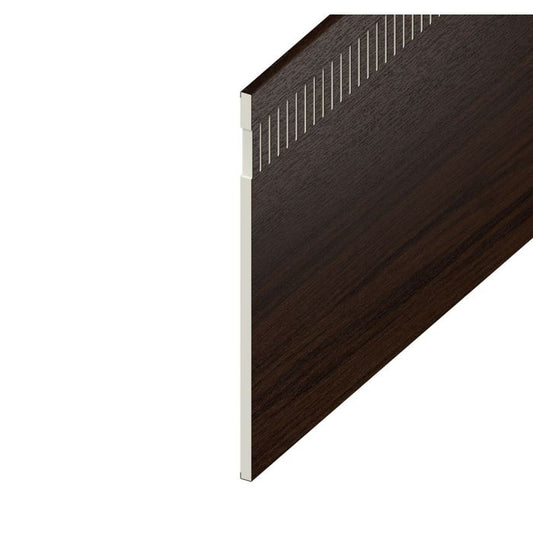 Rosewood Woodgrain 10mm Vented Flat Board - Length 5m x Width 300mm