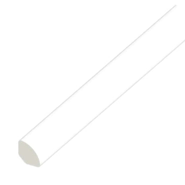 UPVC Quadrant Trim - White Ash, 5m x 17mm