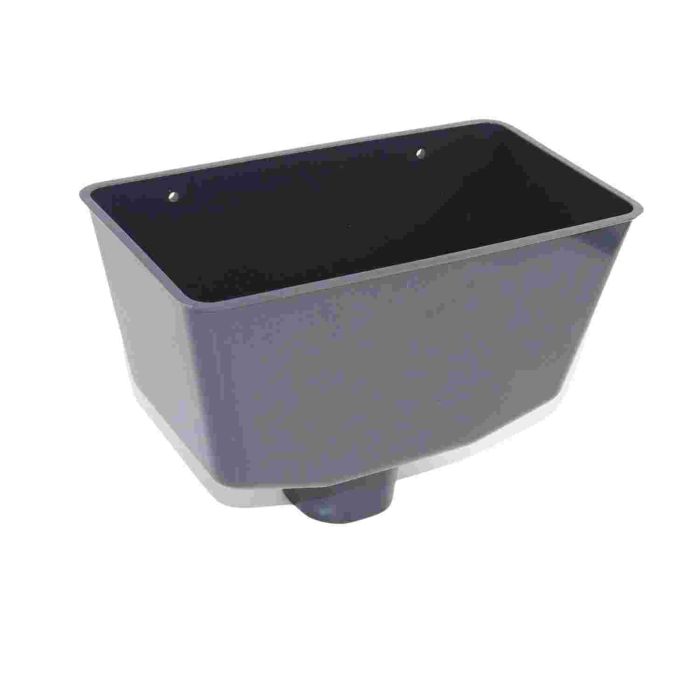Anthracite Grey Guttering Universal Downpipe Hopper - 255m x 137mm