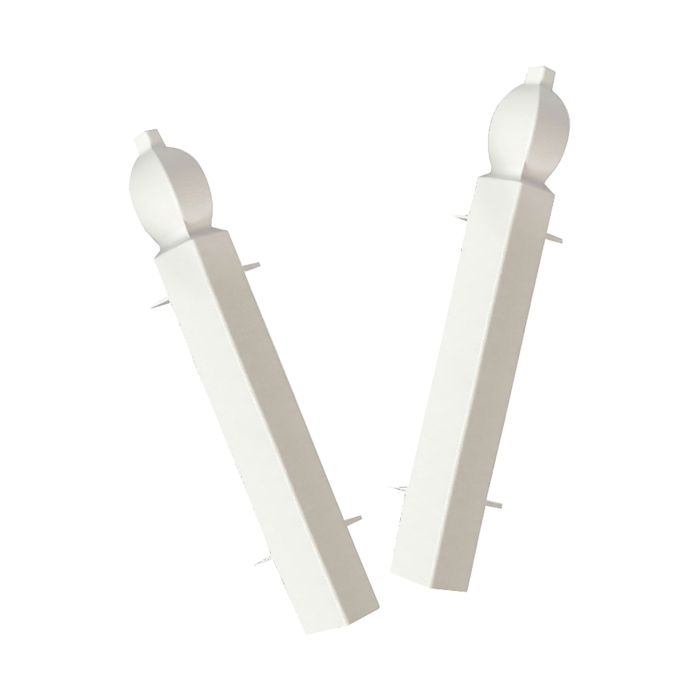 White Skirting Board Ogee External Corners Pack of 2 - 150mm