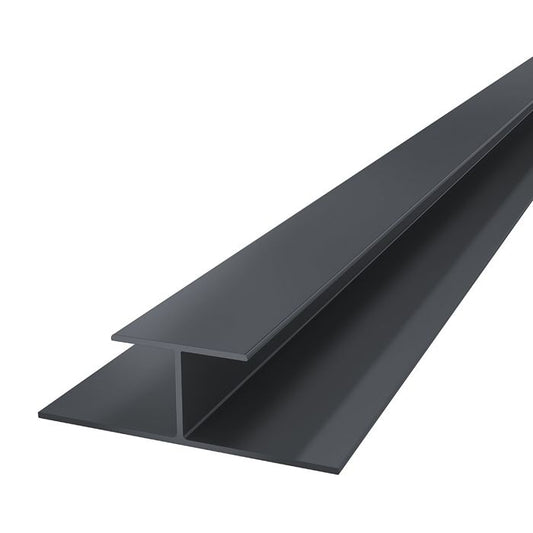 Anthracite Grey Horizontal Coastline Cladding Butt Joint - Length 5m