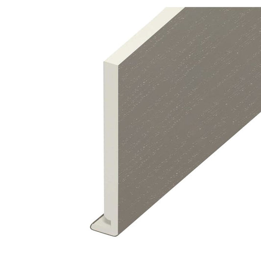Eurocell Balmoral Grey Woodgrain Fascia Board - L 5m x W 175mm