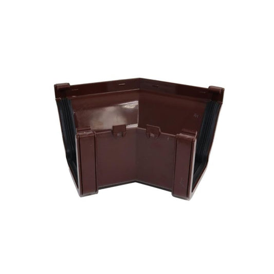 Brown Ogee Guttering 135° External Angle - 135mm