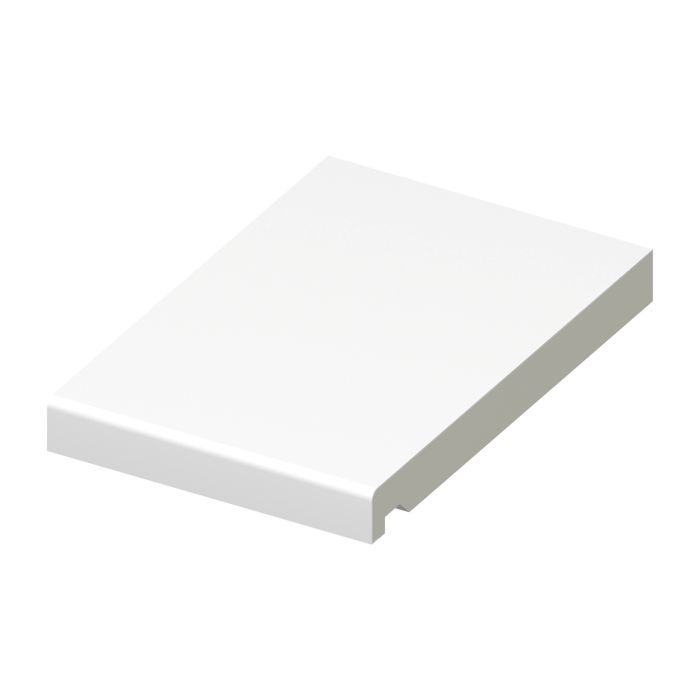 White Flat Fascia Board - Length 5m x Width 200mm