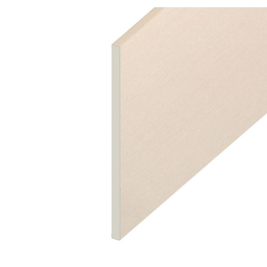Cream White Woodgrain Flat Board - Length 5m x Width 400mm
