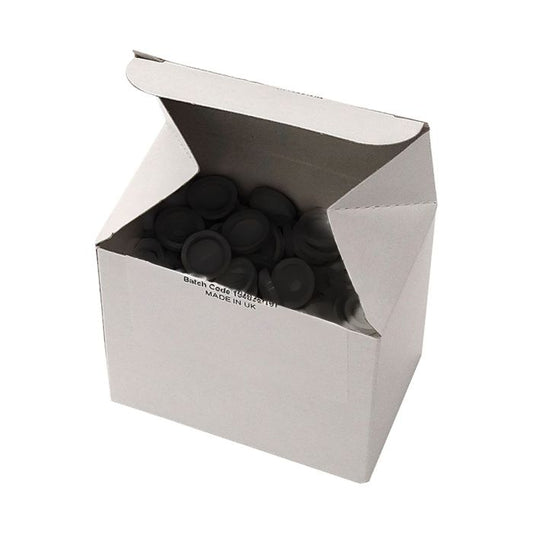 Black Screw Cover Caps & Washers - Pack of 100