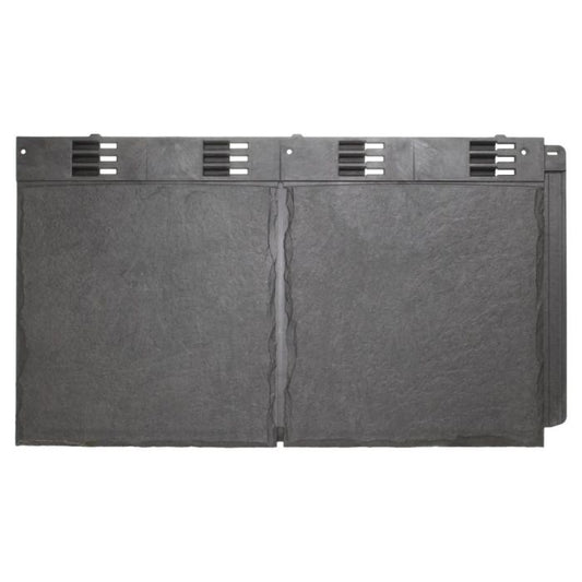 Slate Grey Envirotile Plastic Lightweight Roof Slate Double Tile - Length 365mm x Width 630mm