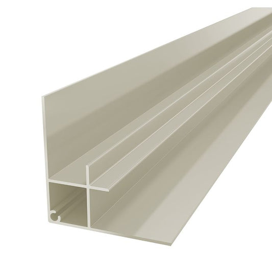 Oyster White Horizontal Coastline Cladding 90° Internal Corner - Length 5m