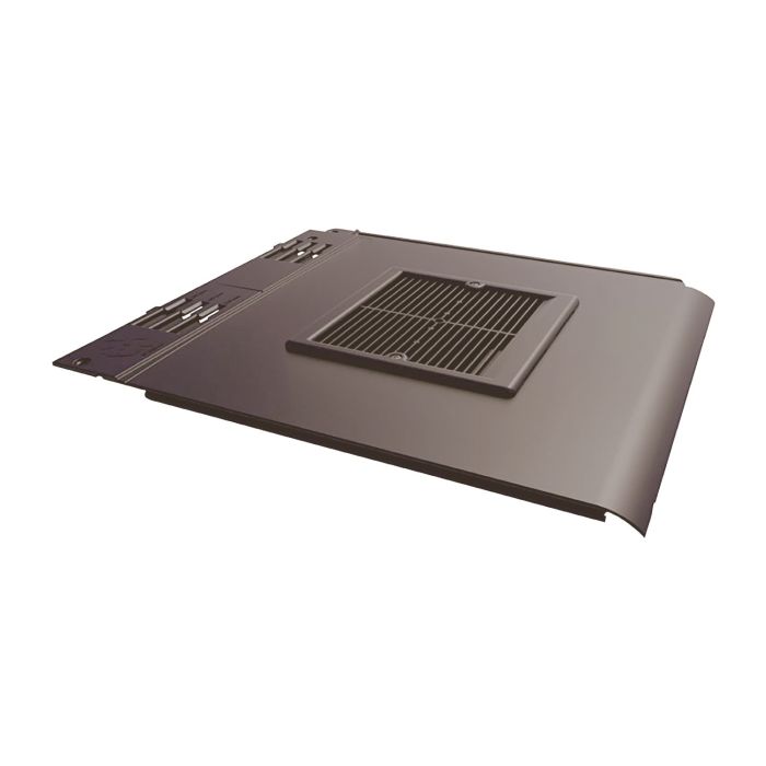 Brown Envirotile Plastic Tile Cowl Vent - Length 365mm x Width 325mm