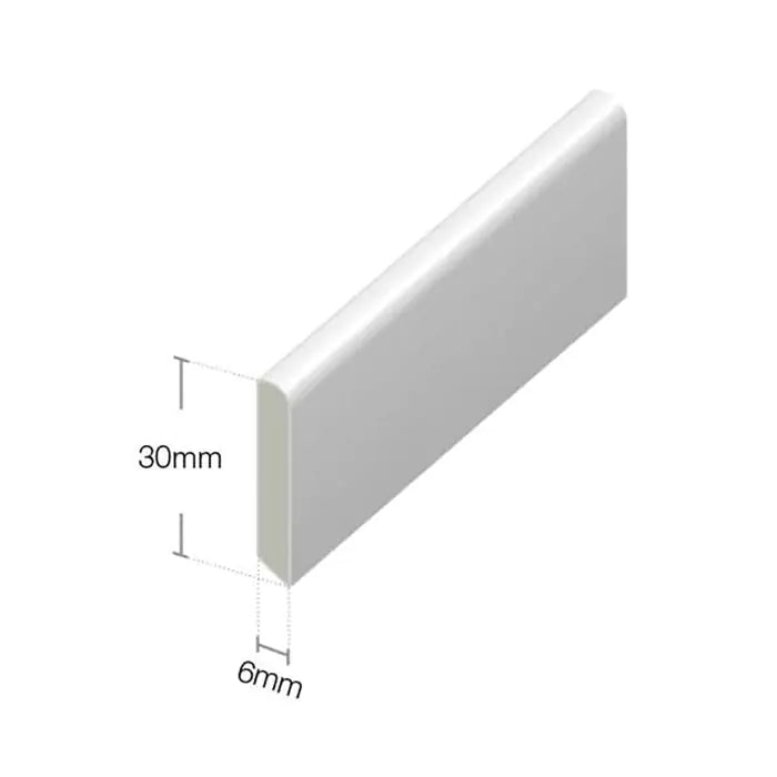 UPVC Multi-Purpose Trim - Cream, 5m x Width 30mm