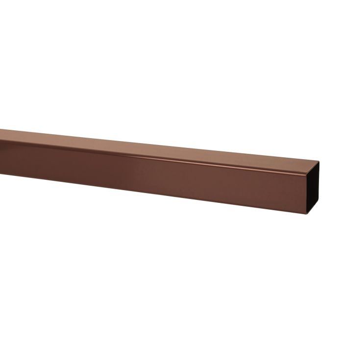 Brown Square Guttering Downpipe - 65mm x Length 4m