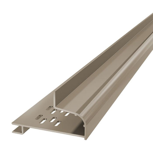 Taupe Horizontal Coastline Cladding Window Head Trim - Length 5m