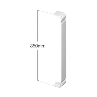 Fascia and Capping Board Joint Trim - White, 350mm (Ogee)