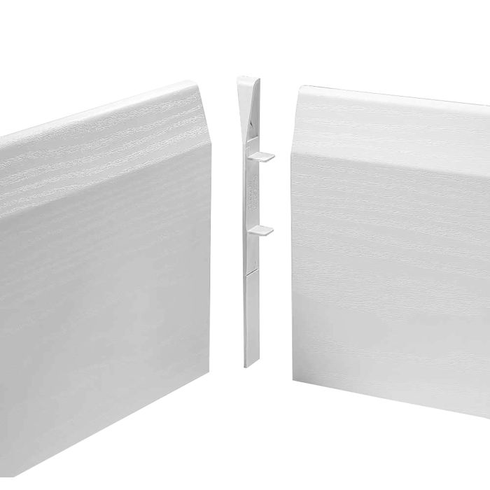 White Skirting Board Chamfered Internal Corners Pack of 4 - 100-150mm